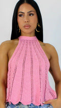 Barbie Pink Halter Knit  image 0