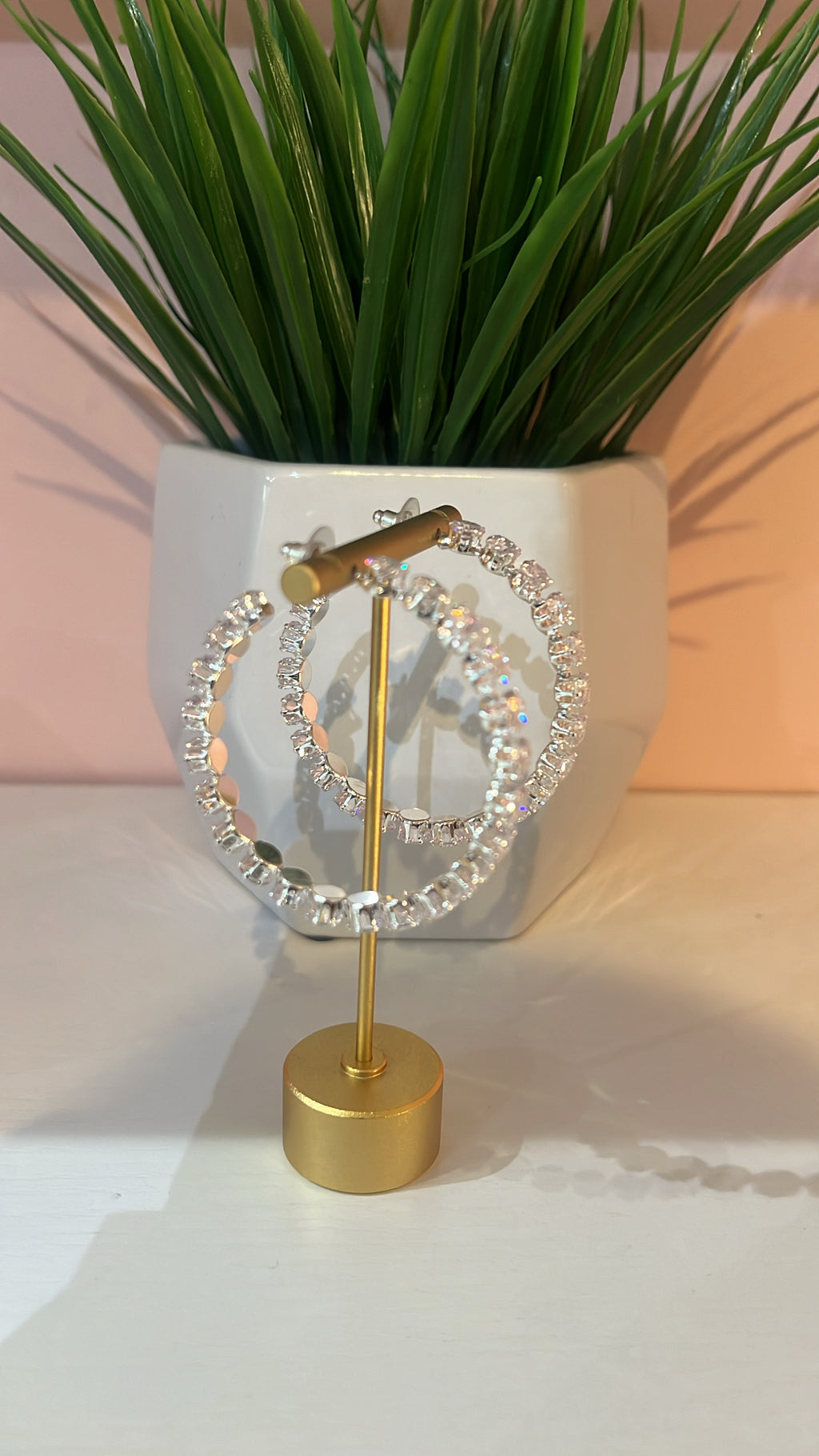 Cubic Zirconia Hoops