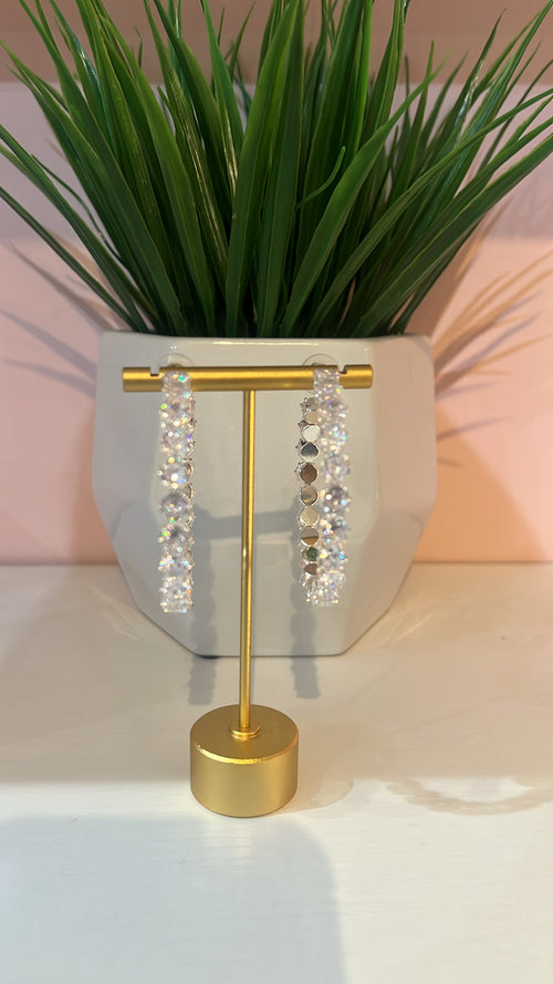 Cubic Zirconia Hoops